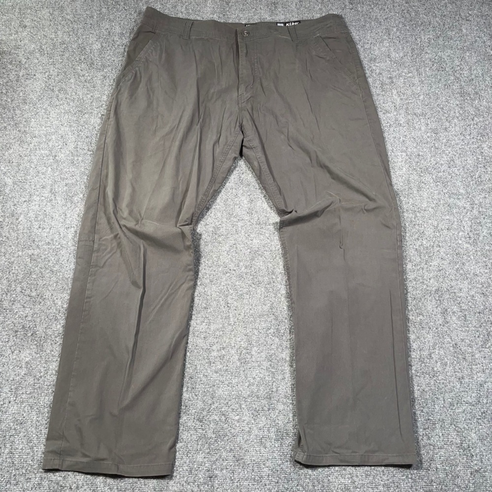 Kuhl‎ Slax Casual Hiking Outdoor Pants Mens 40x32 Uberkuhl Stretch Lean Fit Grey